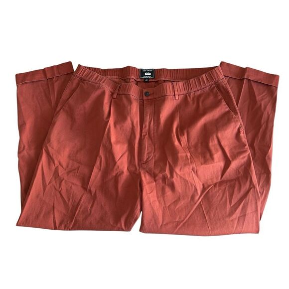 Todd Snyder Rust Roll Cuff Chino Pants XL Slim Fit Cotton Stretch - Picture 2 of 8